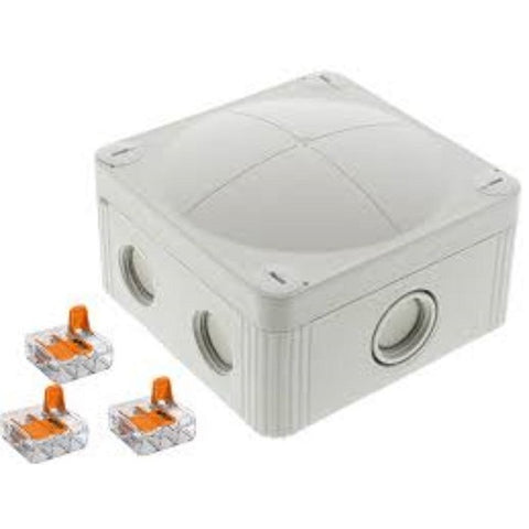 Wiska Junction Box - IP66 95 x 95 x 60mm Grey