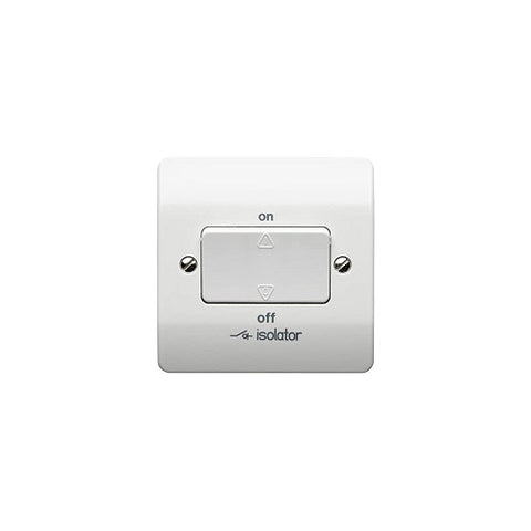1 Gang 6 Amp 3 Pole Fan Isolator Switch (MK K4859WHI)