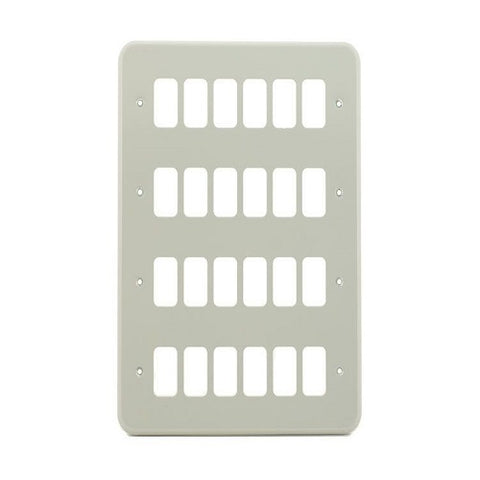 24 Gang Alum Surface Grid Plate