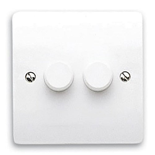 2 Way 2 Gang Dimmer Switch, 70W, 240V ac