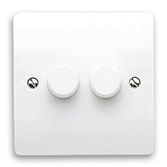 2 Way 2 Gang Dimmer Switch, 70W, 240V ac