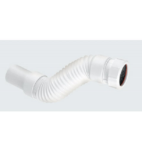 McAlpine FLEXCON6 flexible waste fitting 165/250mm long - spigot x uni 1.1/2"