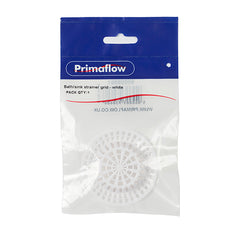 bath/sink strainer grid - white