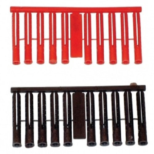Brown plastic expansion plug, price per 100