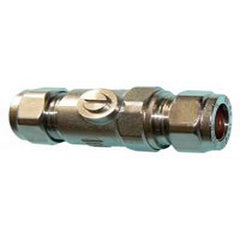 QQM chrome plated brass isolation valve 15mm - full flow