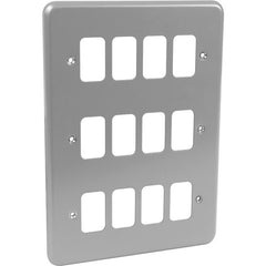 12 Gang Alum Surface Grid Plate