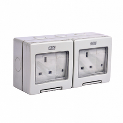 13A DOUBLE WEATHERPROOF SWITCHED SOCKET IP56