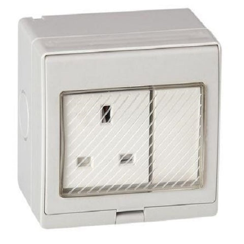 13A SINGLE WEATHERPROOF SWITCHED SOCKET IP55