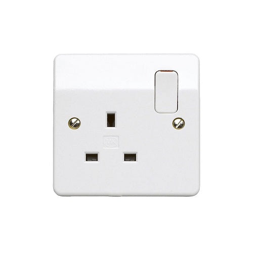 13 Amp 1 Gang DP Switched Socket (MK K2757WHI )