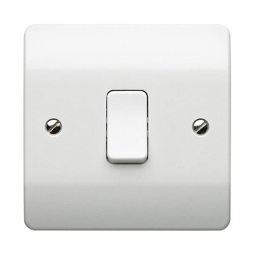 1 Gang 1 Way Plateswitch 10 Amp (MK K4870WHI)