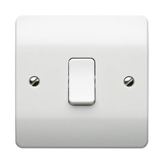 1 Gang 1 Way Plateswitch 10 Amp (MK K4870WHI)