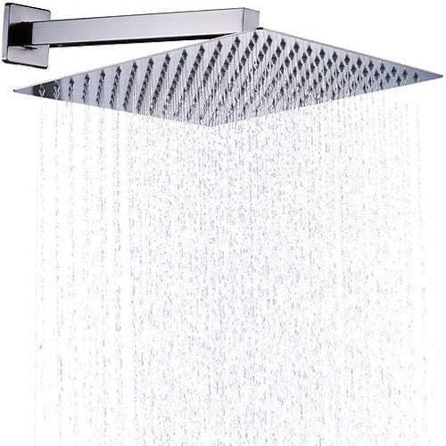 250x150mm RECTANGLE SHOWER HEAD BRASS CP