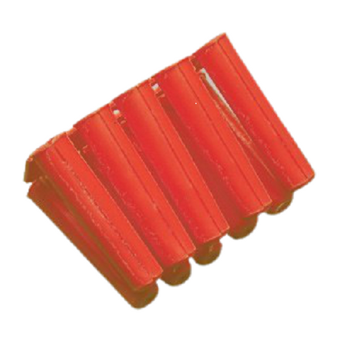 Tower 51AP2 Red Plastic Wall Plugs Screw Size 6-10 34mm x 5.5mm (Pack Size 100 )