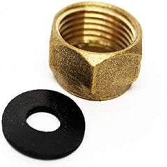 1/2" BRASS BLANKING CAP & WASHER