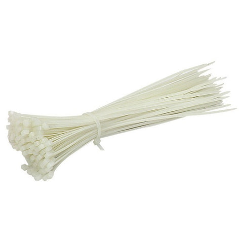 CABLE TIES WHITE 2.5 x 200MM