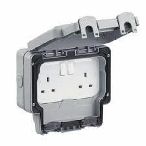 LOGIC IP66 WEATHERPROOF DOUBLE SOCKET