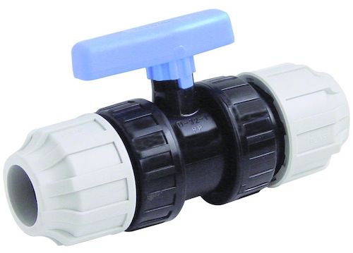 MDPE 25MM COMPRESSION VALVE