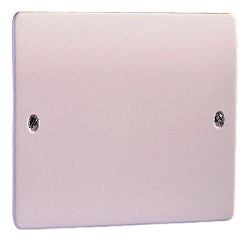 MK 2 Gang Blank Plate White