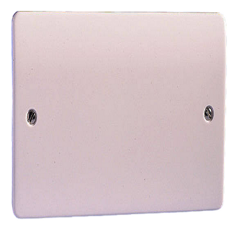 MK 2 Gang Blank Plate White