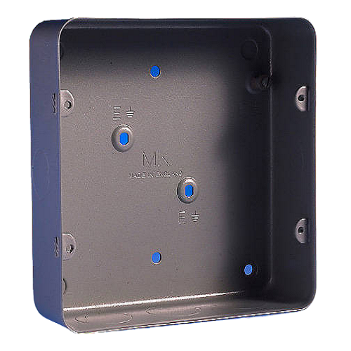 MK 6 Gang and 8 Gang Grid Flush Metal Box for White Plates