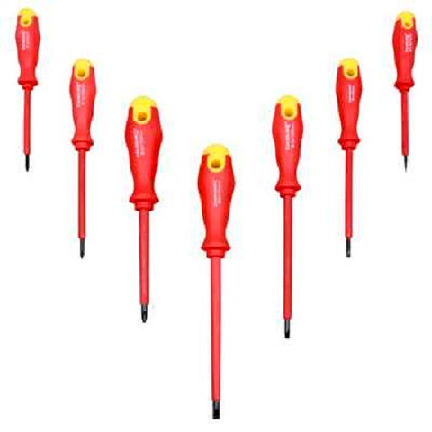 Silverline 7 Piece Insulated Soft Grip Screwdriver Set