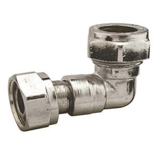 Chrome Compression 22mm Straight Coupling