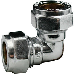 Compression 15mm Elbow - Chrome