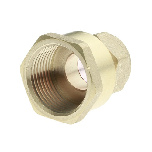 Compression 15mm 3/4 inch Straight Connector Female Iron