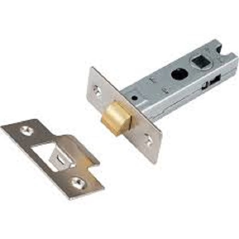 TUBULAR MORTICE LATCH N.PLATED (TL2) 2.1/2"