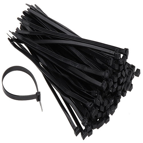 CABLE TIES BLACK 3.6x140mm